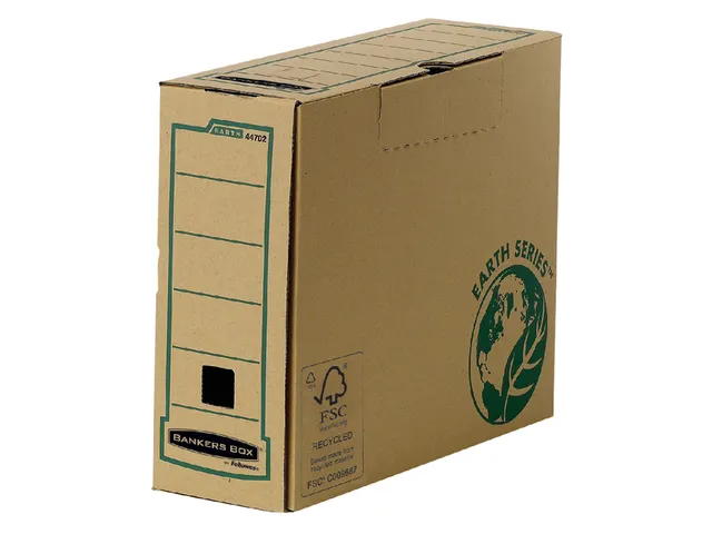 Opbergdoos R-kive Earth Serie Fsc 100mm A4 Transfer bruin