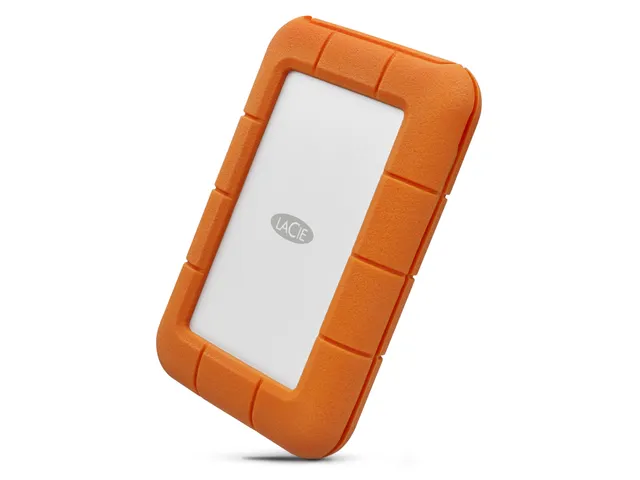 LaCie Rugged Secure Externe harde schijf 2TB Zilver Oranje