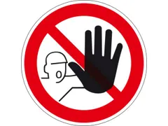 Verbodsbord,Verboden Toegang V. Onbevoegden,Sticker,Folie,Standaard