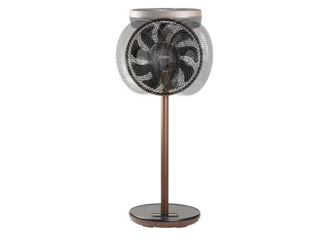 DOMO Statiefventilator Wood Style super stil 33 cm