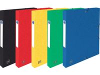 Elba elastobox Oxford Top File+ A4 rug 25mm Assorti kleuren karton