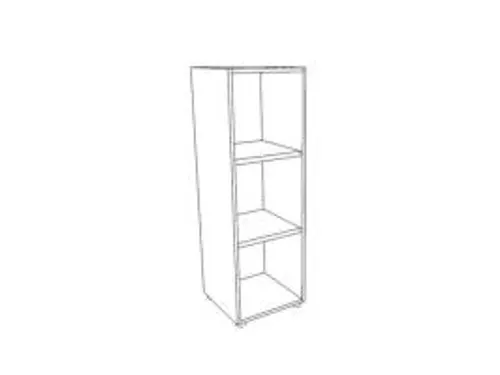 kantoorstelling HxBxD 1310x430x450mm 2xhouten vloer aluminium zilver