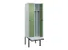 locker voor scheiding van kleding,HxBxD 2120x600x815mm,2vak