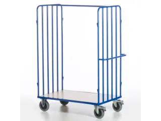 pakketwagen,draagverm. 600kg,laadvl. LxB 1200x800mm,houtetage,RAL5010 - 8