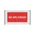 Hekwerkbanner 200x100 cm Rood met Engelse Print WE ARE HIRING