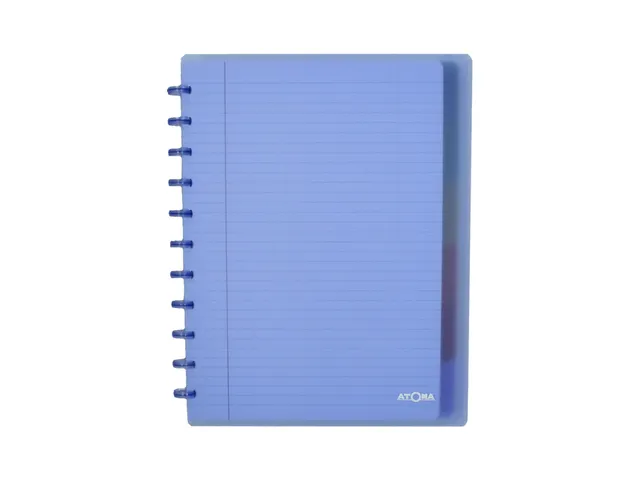 Schrift Atoma A4+ lijn 120blz 90gr PP transparant assorti