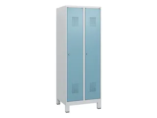 schoollocker,HxBxD 1630x600x500mm,2vak,vak B 300mm,cil.-slot,voeten - 2