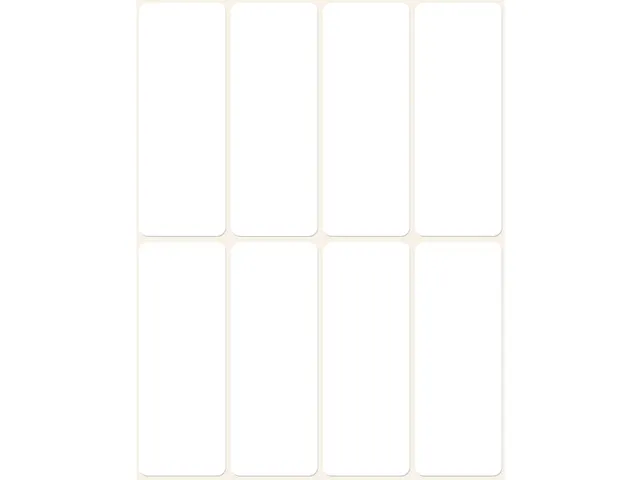 Etiquettes tous usages, blanches 50x19mm