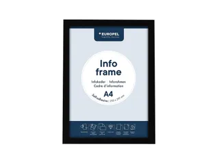Infokader Europel zelfklevend A4 zwart - 3