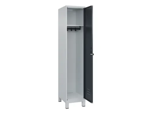 locker,HxBxD 1950x400x500mm,1vak,vak B 400mm,draaigrendel,voeten