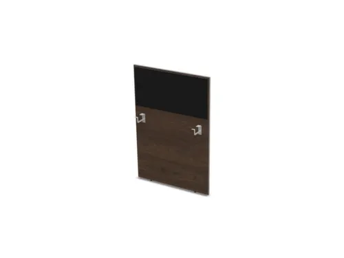 baliepaneel bureau aanbouw rechts 800mm NV bruin hickory BN8033-zwart