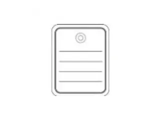Herma 6822 Productlabel 40x50mm met plastic oogje/draad/splitpen Wit - 2