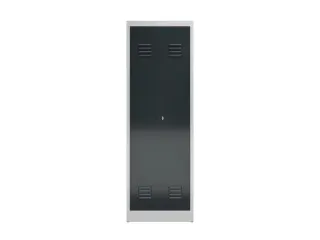 garderobekast HxBxD 1800x590x500mm 2vak klink RAL7035 RAL7016 - 2