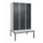 locker voor scheiding van kleding,HxBxD 2120x1200x815mm,3vak