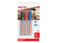 Viltstift edding 500 schuin assorti 2-7mm blister à 3st