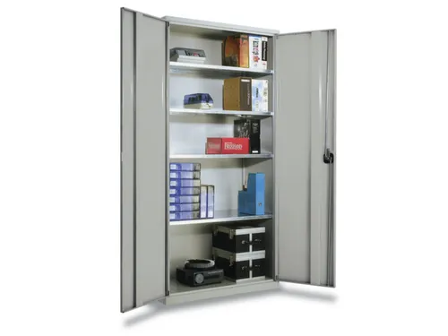 Systeemkast Hxbxd 1950X1000X410Mm Staalplaat Kleur Deuren Ral7035
