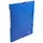 Elastomappen glanskarton 3 kleppen monobloc-Blauw