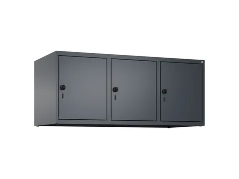 opzetkast,v. locker,3vak.,vak B 400mm,HxBxD 500x1200x500mm,vleugeldeur