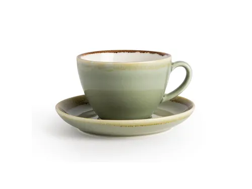 Cappuccinokopje Olympia Kiln 340ml 6 stuks mosgroen