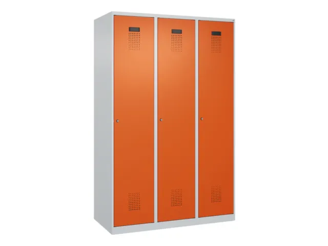 locker voor scheiding van kleding,HxBxD 1850x1200x500mm,3vak