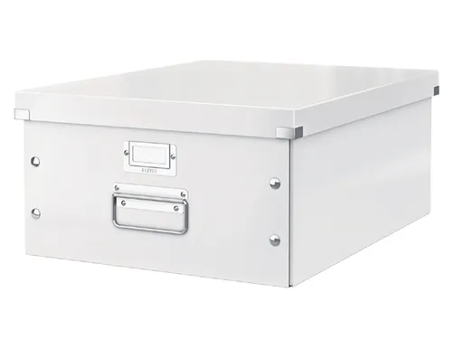 Opbergbox Click & Store 369x200x482mm Wit 85% gerecycled karton