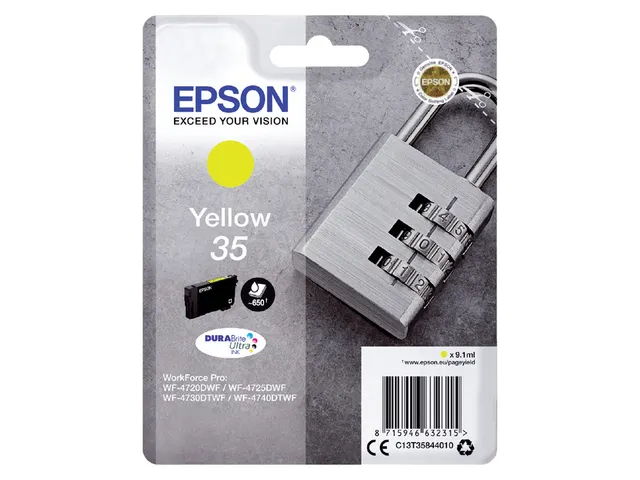 Inktcartridge Epson 35 T3584 Geel C13T35844010
