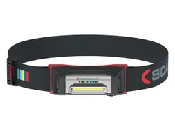 hoofdlamp,COB-LED,25-250lumen,hoofdband,sensor,straalhoek 120 °,accu