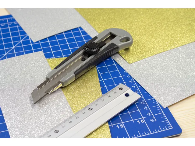 Glitterkarton Kangaro Arabisch goud 50x70cm pak à 10 vel