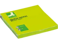 Quick Notes Memoblaadjes Neon 76x76mm 80 Vel Groen
