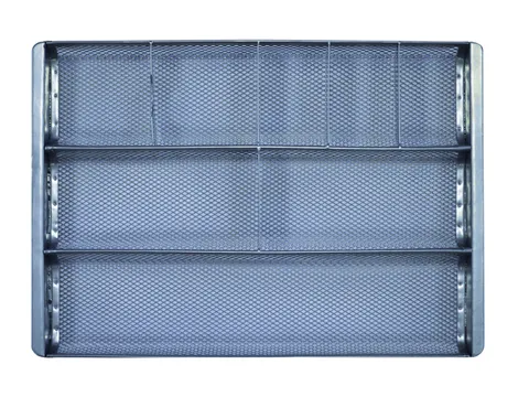 MESHORG metalen lade-organizer 7-vaks metaal zilvergrijs