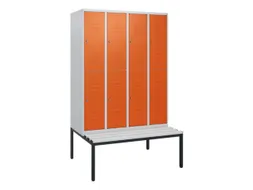 Dubbeldekse dekenkist,HxBxD 1950x1200x815mm,4x2vak.,vak B 300mm
