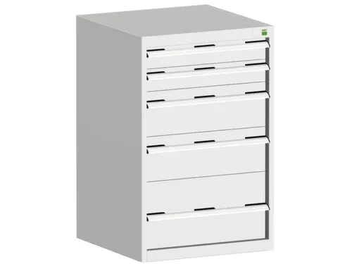 ladekast HxBxD 1000x650x525mm 5laden romp RAL7035 front RAL7035