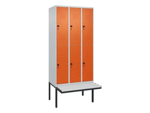 Dubbeldekse dekenkist,HxBxD 2120x900x815mm,3x2vak.,vak B 300mm