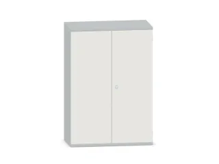 kantoorkast,HxBxD 1150x800x430mm,decor romp lichtgrijs,decor front wit - 1