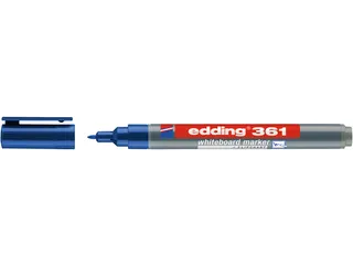 Viltstift edding 361 whiteboard rond 1mm blauw - 1