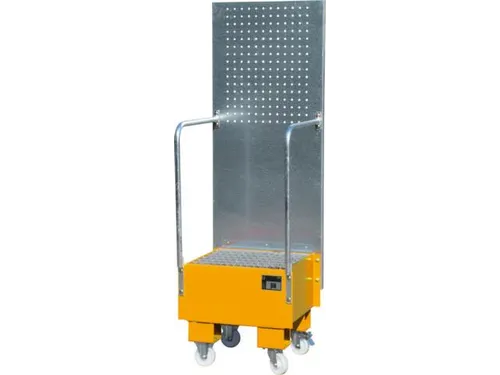 verrijdbare opvangbak,v. 1x60l vat,opvangvol. 60l,HxBxD 1775x590x570mm