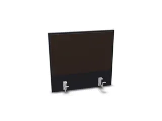 opzetpaneel,v. bureau,aanbouw achter,B 600mm,CC-zwart,BN2036-bruin - 1