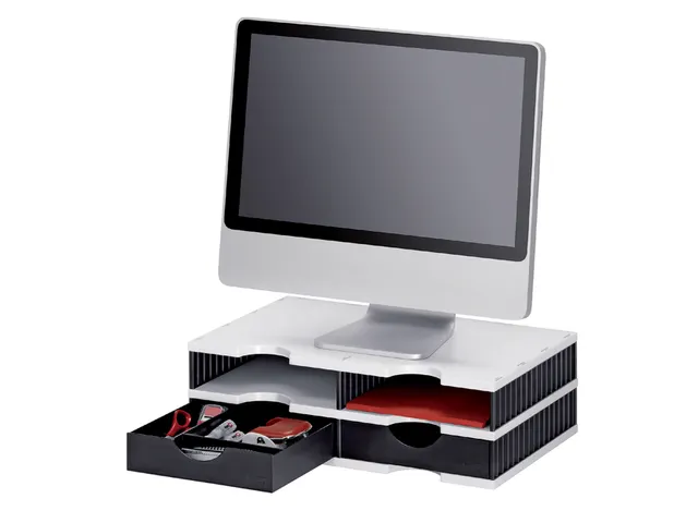 Vakkenset Styrodoc A4 4 vaks zwart/grijs