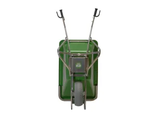 Elektrische kruiwagen,160l,HxBxD 800x680x1600mm,PP-bak,groen,aluminium - 2