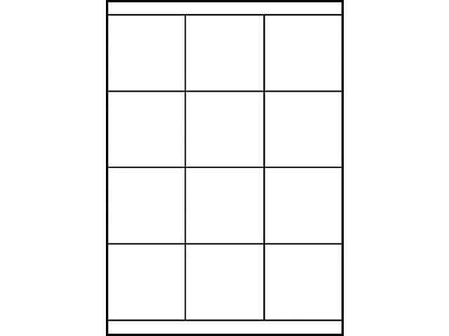 Etiquette Avery Zweckform 3661 70x67,7mm blanc 1200 pièces