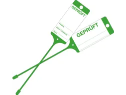 Goederenlabel PP groen “Getest” gelijnd