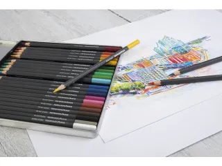 kleurpotloden Eberhard Faber Artist Color metaaletui a 24 stuks - 3