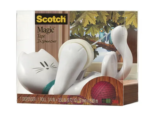 Plakbandhouder Scotch C39 kat + 1rol magic tape 19mmx7.5m