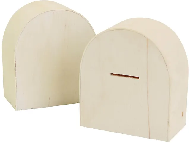 Spaarpot Creativ Company hout 10cm x 9cm