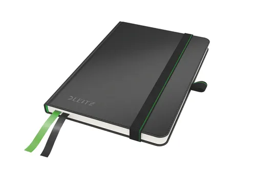 Notitieboek Leitz Complete A6 lijn 160 pagina's 100gr zwart