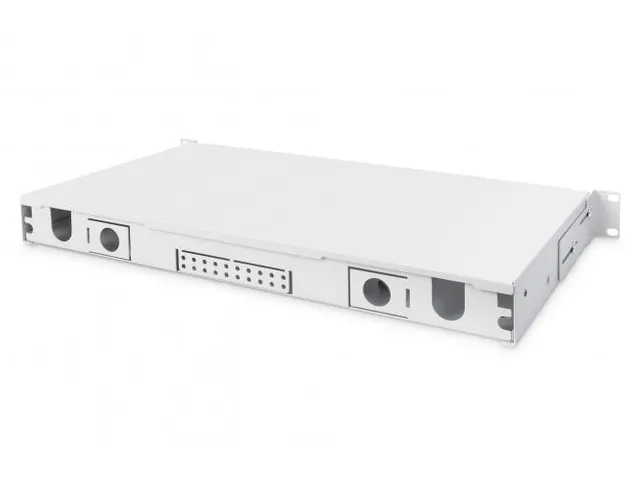 Glasvezel-lasdoos 1U snelontgrendeling M20/M25 kabelinvoer grijs