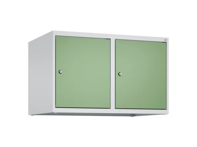 opzetkast,v. locker,2vak.,vak B 400mm,HxBxD 500x800x500mm,cilinderslot