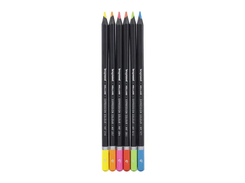 Kleurpotlood Bruynzeel Expression 6 stuks neon kleuren