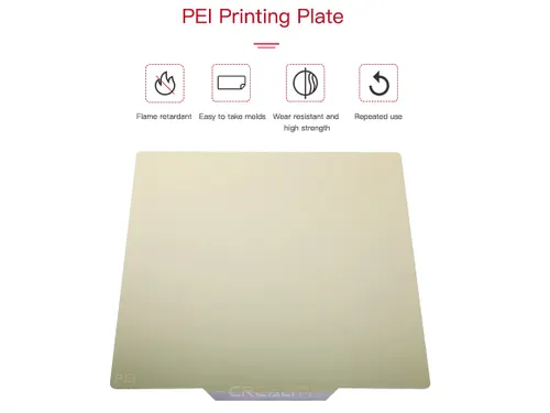 PEI print plaat kit 235x235x2mm frosted