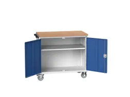 werkbank,verrijdbaar,HxBxD 980x1050x600mm,multiplexblad